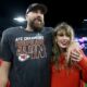 Travis Kelce has been dating Taylor Swift since last year - and the successful Kansas City Chiefs tight end is not afraid to show his love for the pop sensation in public