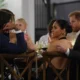 Meghan Markle looked as glamorous as ever in a stunning backless gown at a panel discussion and seated dinner hosted by her husband, the Duke of Sussex's charitable organization, Sentebale, in Miami over the weekend.