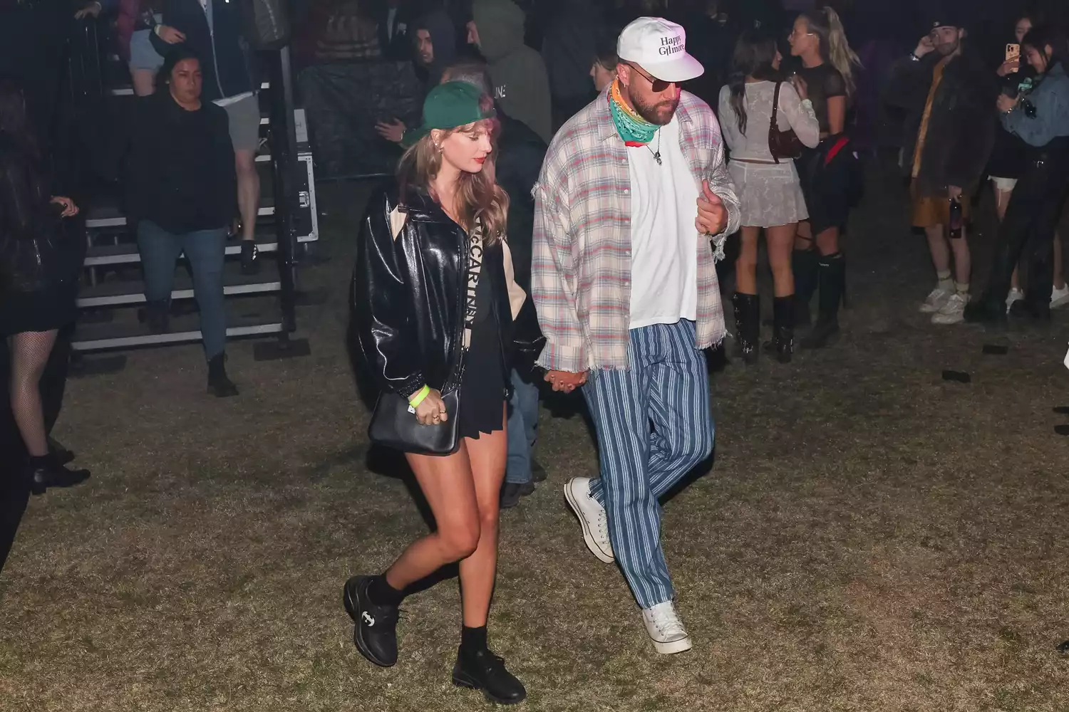 Throughout the weekend, fan-captured clips of Taylor Swift and Travis Kelce hanging out the desert swept across the Internet