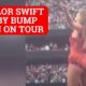 Taylor Swift "baby bump" video from Eras Tour fuels rumor that she's pregnant with Travis Kelce's child: Swifties are not sure what to believe