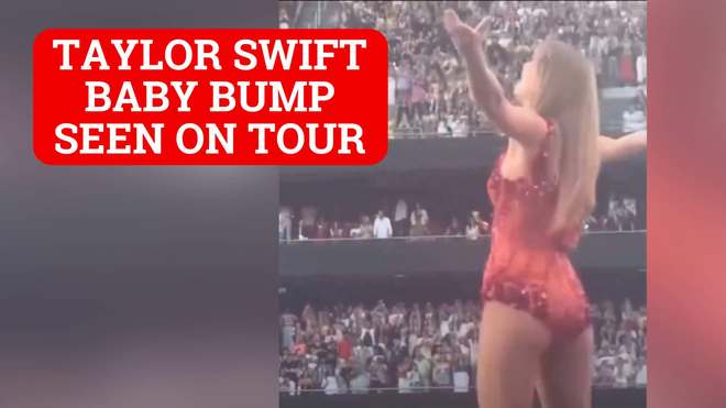 Taylor Swift "baby bump" video from Eras Tour fuels rumor that she's pregnant with Travis Kelce's child: Swifties are not sure what to believe