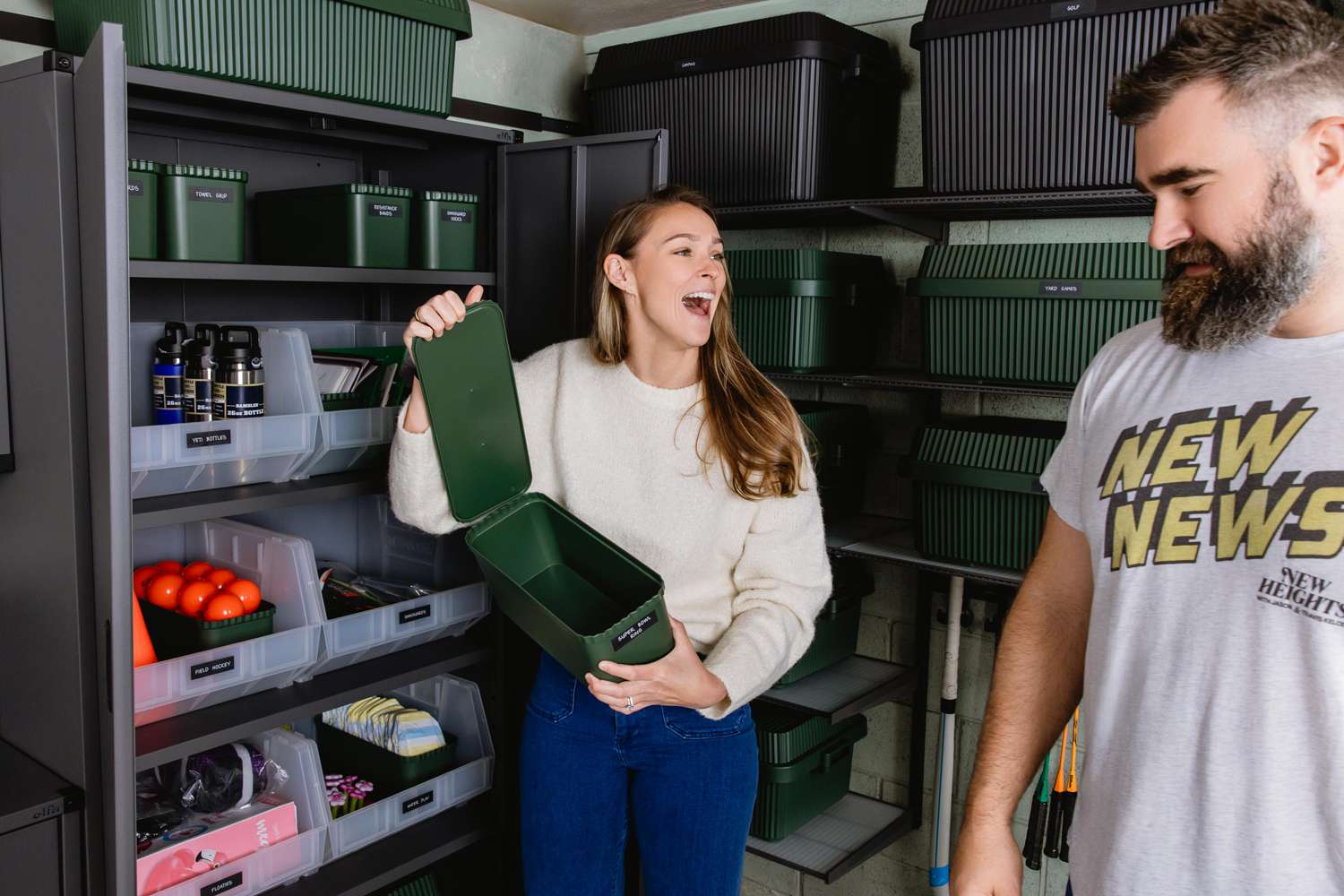 Jason and Kylie Kelce Transform Their Garage From a ‘Kelce Landfill’ to an Organized Oasis: PHOTOS (Exclusive): Inside look at the couple’s updated garage that was once a “dumping ground for anything and everything,” Kylie says