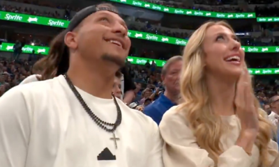 Patrick and Brittany Mahomes are the new lucky charm for the Dallas Mavericks: The Mahomes family don't have a team in Kansas City to root for.