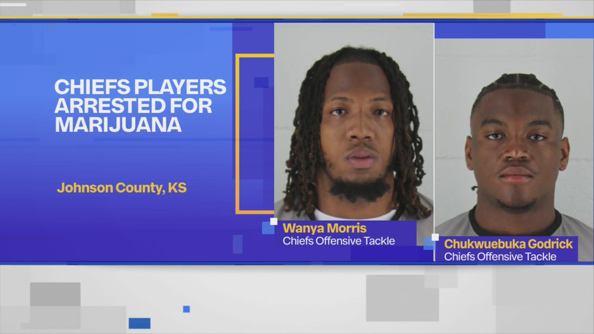 BREAKING: Chiefs' offensive linemen Wanya Morris and Chukwuebuka Godrick arrested in drug bust: Legal troubles loom as players post bond and await court date