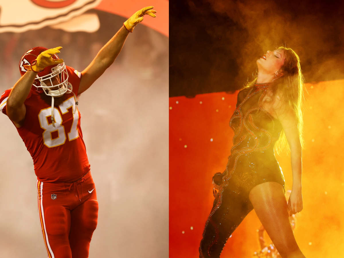 Travis Kelce seems to have inspired some of Taylor Swift's dance moves on tour, or at least her fans are convinced so after videos emerged of the pop star performing in Paris: Swift, who has been dating Chiefs star Kelce publicly since September, is already thought to have dedicated several songs on her new album to the tight end.