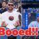 WATCH: Travis Kelce furious for being booed at Mavs-Timberwolves game with Chiefs teammate Patrick Mahomes