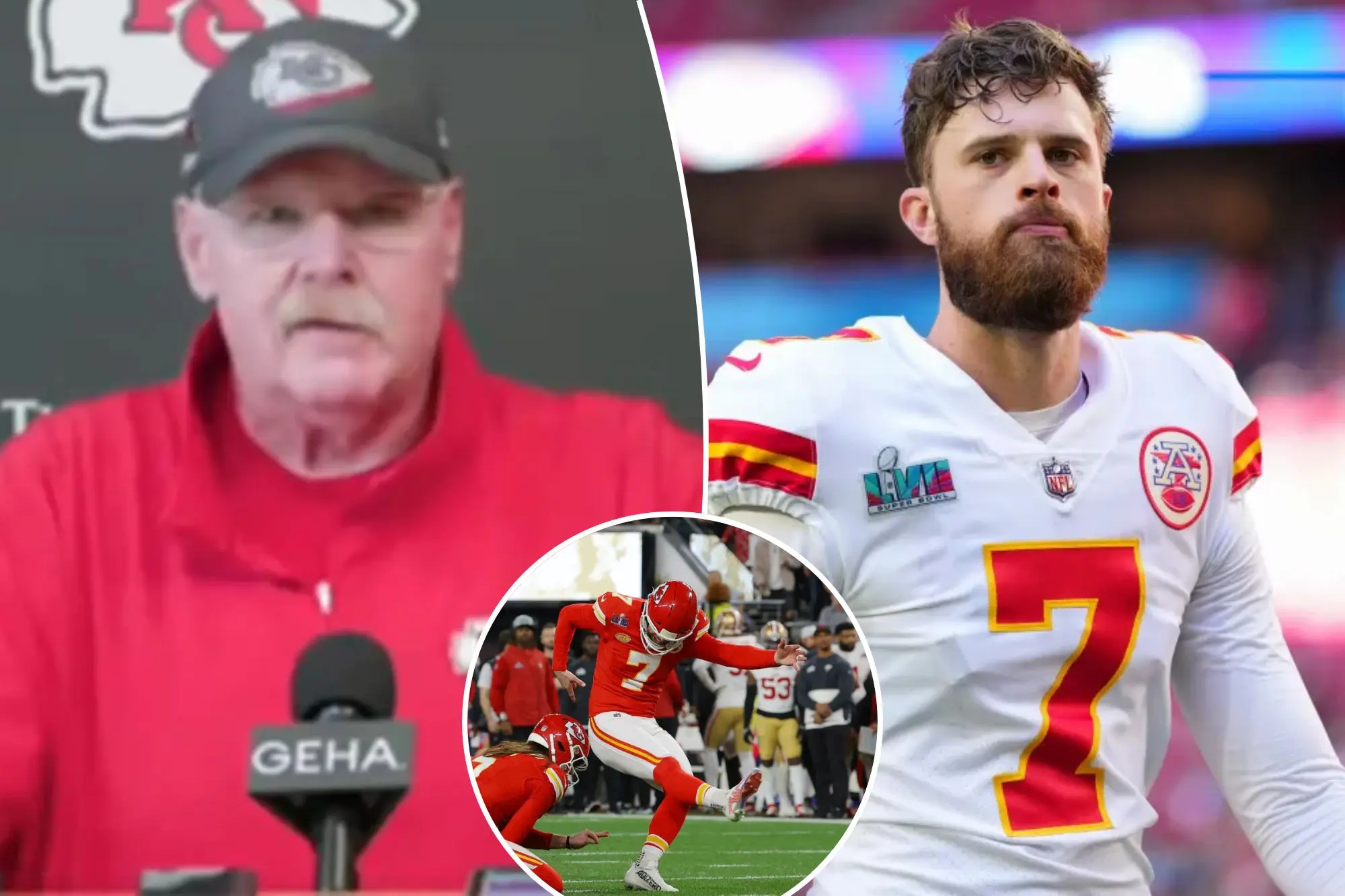 REVEALED: Harrison Butker in a reduced role as Andy Reid & Chiefs drop huge hint about kicking strategy for 2024 NFL season