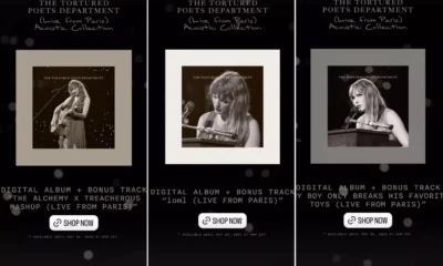 Taylor Swift loves surprising the Swifties! On Thursday, the 14-time Grammy winner released live versions of three The Tortured Poets Department (TTPD) songs she performed as surprise tracks in Paris during her sold-out Eras Tour shows there earlier this month.