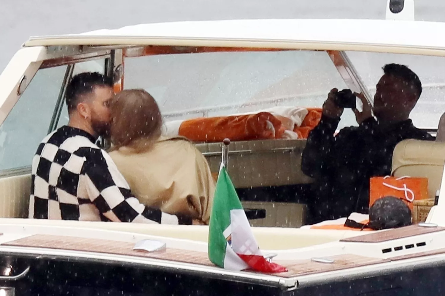 Taylor Swift and Travis Kelce made the most of a short break between dates on the European leg of her Eras Tour with a romantic rendezvous in Lake Como this week. There they strolled the scenic streets of the celebrity-frequented vacation destination, motored across the pristine waters in a speedboat and even shared a kiss in the rain.