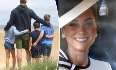 Kate Middleton wishes Prince William a happy Father's Day with photo of their kids at the beach