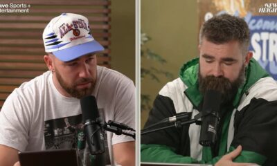 JASON KELCE LIVE: Jason Kelce was brought to tears by his first Eras Tour experience. Speaking during the latest episode of his and his brother Travis Kelce’s podcast, New Heights with Jason and Travis Kelce, Jason, 36, reflected on attending Taylor Swift’s tour in London and how one moment in particular made him emotional.