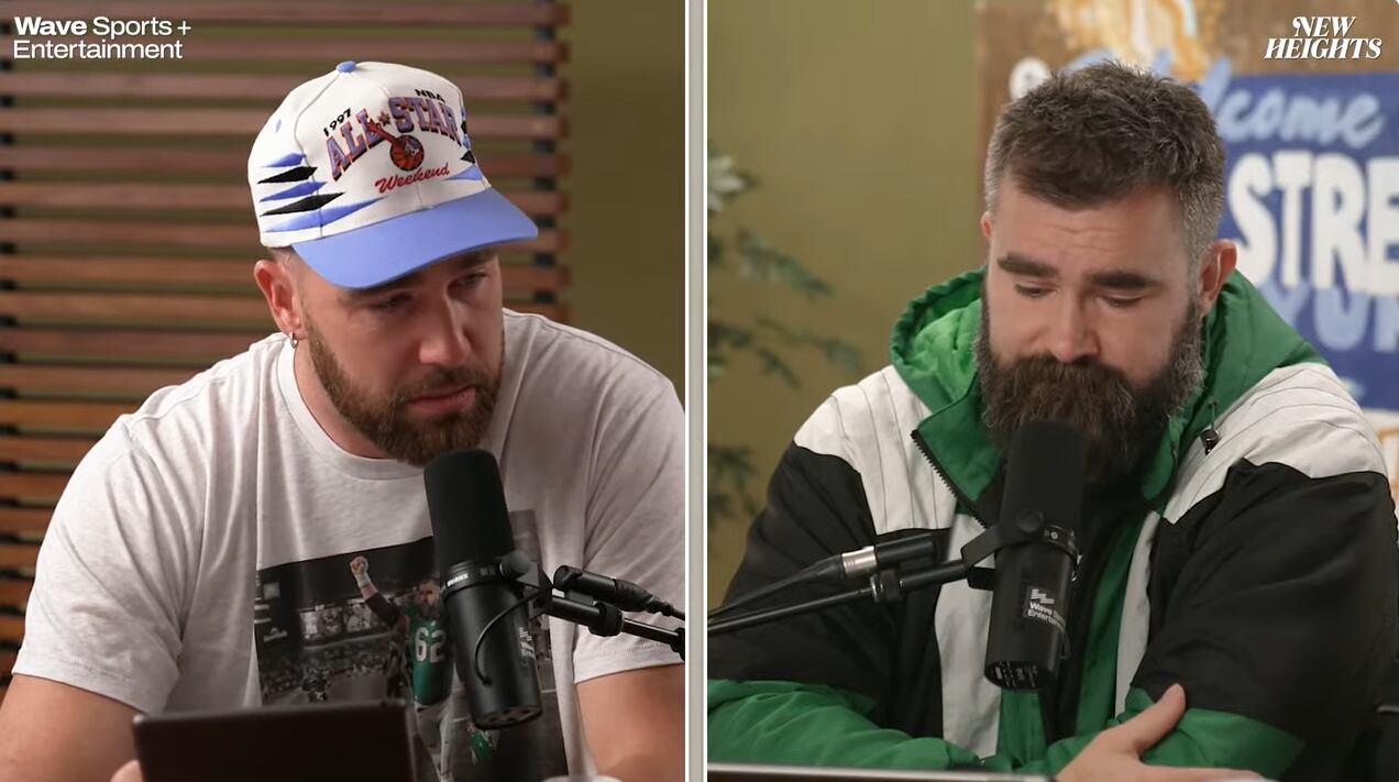 JASON KELCE LIVE: Jason Kelce was brought to tears by his first Eras Tour experience. Speaking during the latest episode of his and his brother Travis Kelce’s podcast, New Heights with Jason and Travis Kelce, Jason, 36, reflected on attending Taylor Swift’s tour in London and how one moment in particular made him emotional.