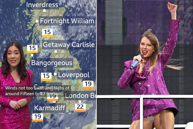 Taylor Swift Just Got Her Very Own Weather Forecast on Live TV: 'No Midnight Rain, Just a Delicate Breeze'