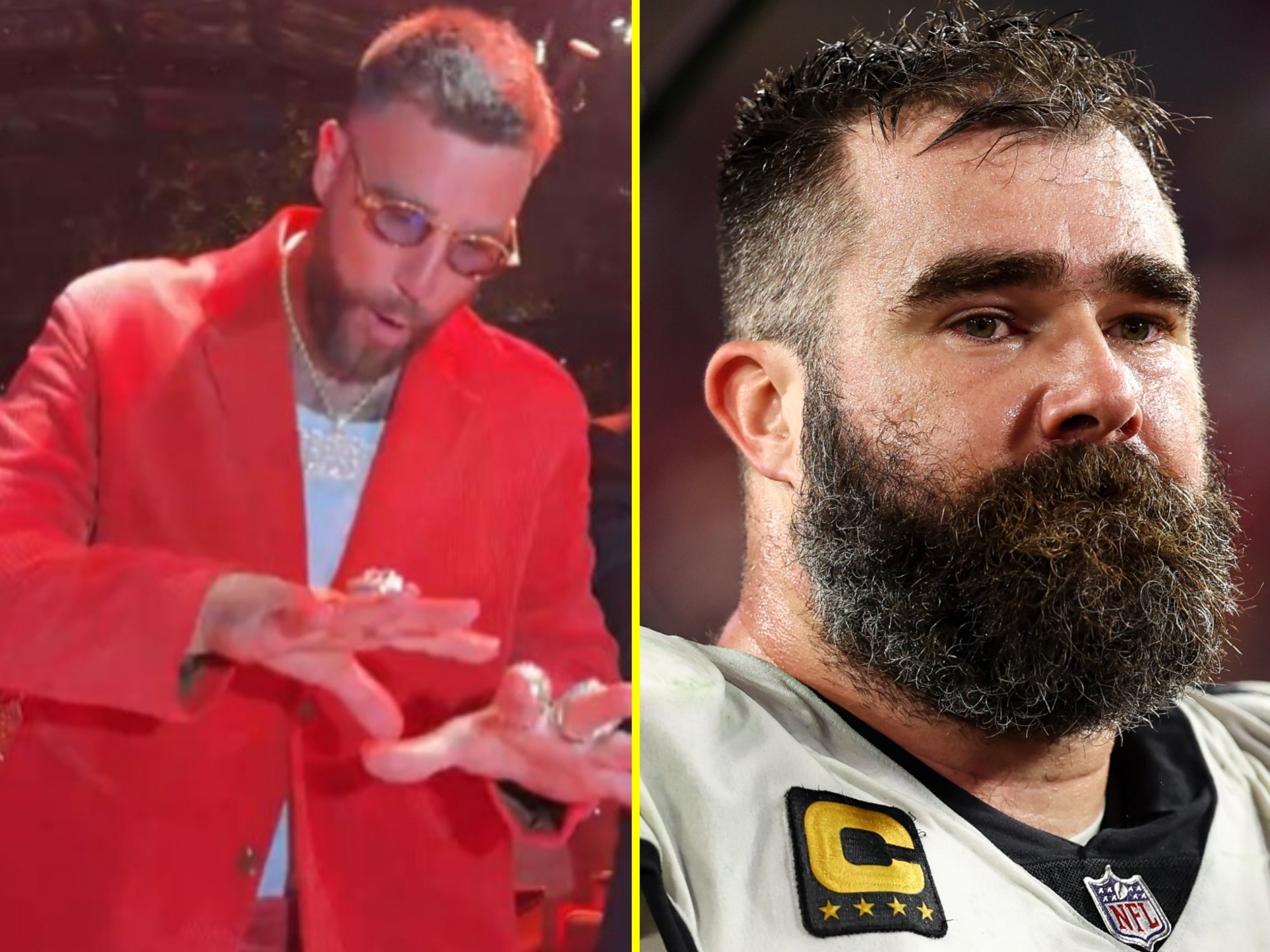Travis Kelce collects third Super Bowl ring with Chiefs’ dynasty but brother Jason has very different story