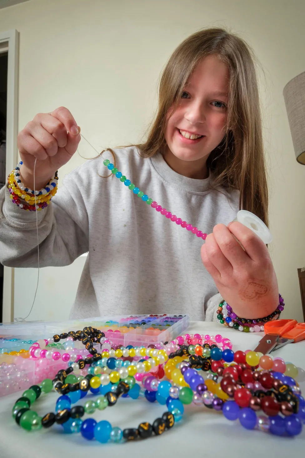 EXCLUSIVE: An 11 years old Taylor Swift fan makes hundreds of friendship bracelets for care home residents: It's an exciting time for Taylor Swift fans as the star kicks off the UK performances of her Eras Tour this week.