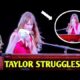 Taylor Swift struggles with a 'sniffly nose' before introducing surprise song in Liverpool as she continues to battle the chilly weather on UK tour leg