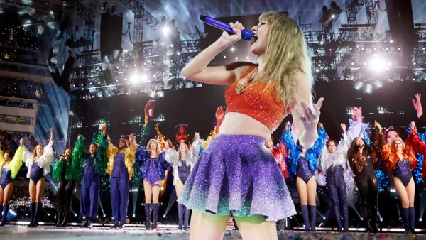 British fans moan that Taylor Swift's Edinburgh gig was 'taken over by Americans' who came to the Eras Tour - even though she played 53 shows in the US