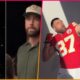 Travis Kelce performs signature move as he dances to Taylor Swift in the crowd at girlfriend's Eras Tour show in London