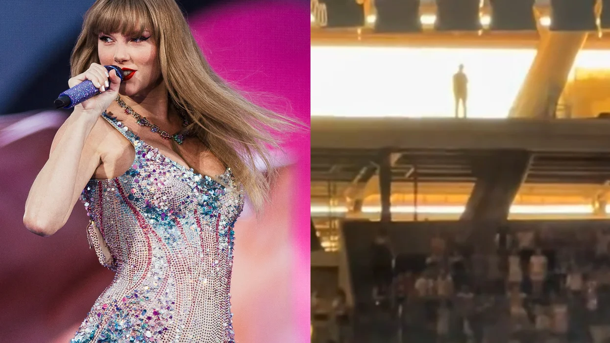 Taylor Swift fans hilariously react to mysterious shadowy figure seen watching her Madrid concert from above: 'It's Kanye West!'