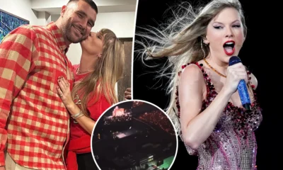 WATCH: Taylor Swift’s Face Appears to Light Up as She Spots Travis Kelce at Final Eras Tour Show in Dublin