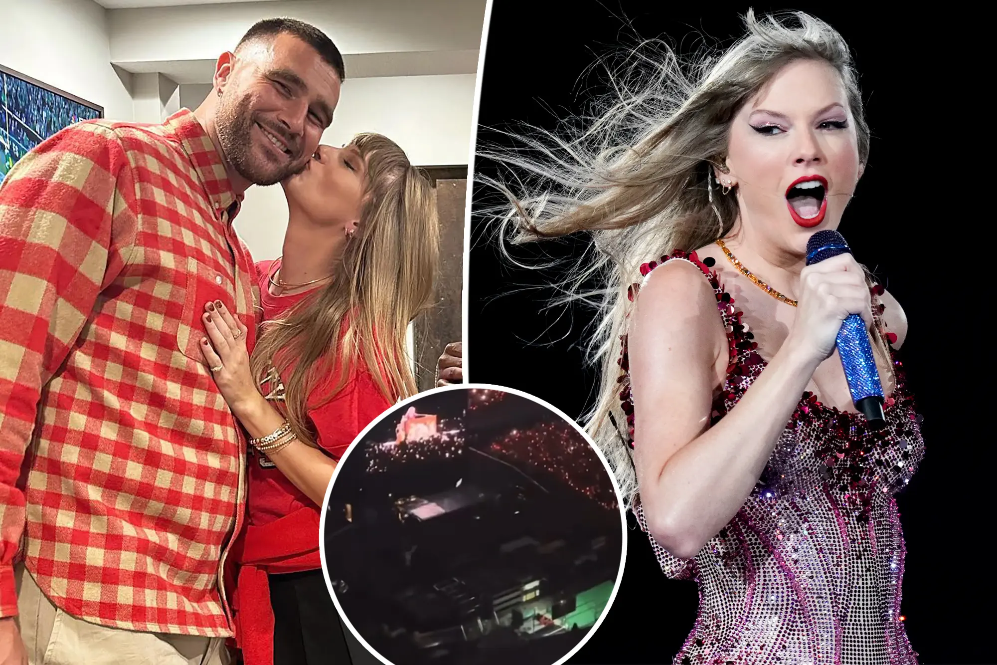 WATCH: Taylor Swift’s Face Appears to Light Up as She Spots Travis Kelce at Final Eras Tour Show in Dublin